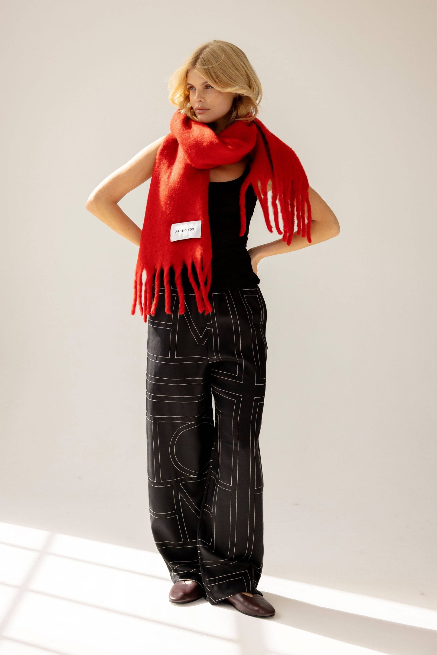 The Stockholm Scarf - Crimson Red