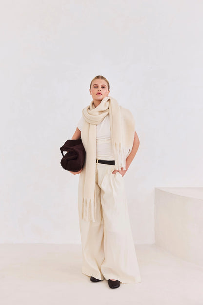The Reykjavik Scarf - Pebble Beige