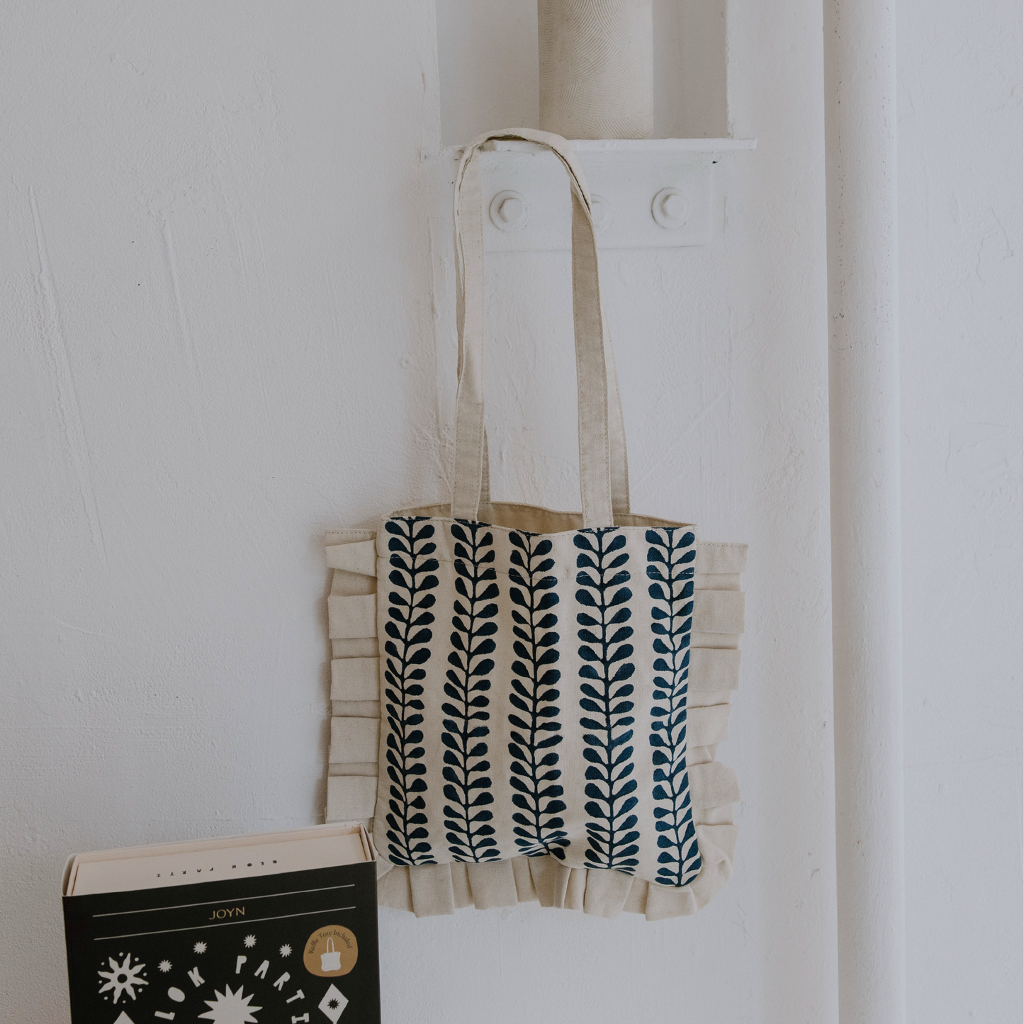 Block Printing Kit - Fern Ruffle Tote
