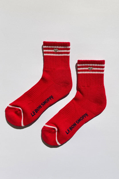 Embroidered Girlfriend Socks - Multiple Colors