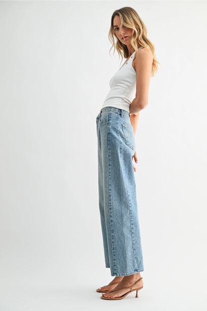 Barrel Jean Twist - Medium Denim