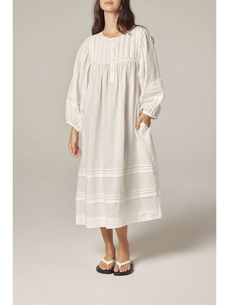 Laced Linen Dress
