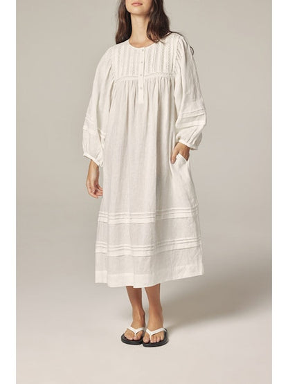 Laced Linen Dress