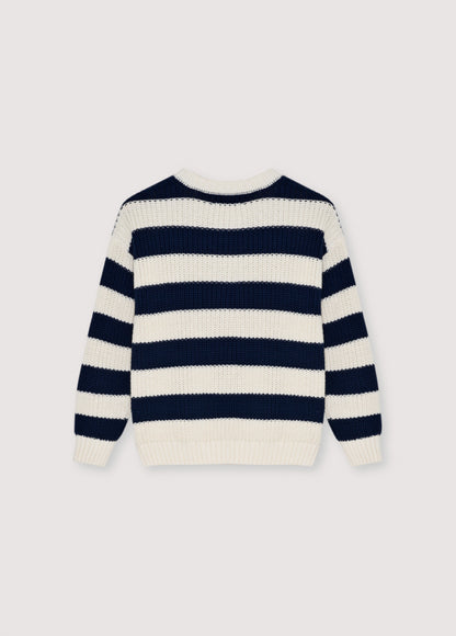 Musa Jumper - Summer Midnight Knit Stripes