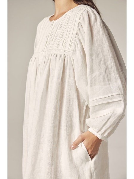 Laced Linen Dress