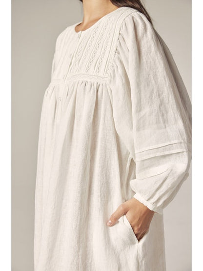 Laced Linen Dress
