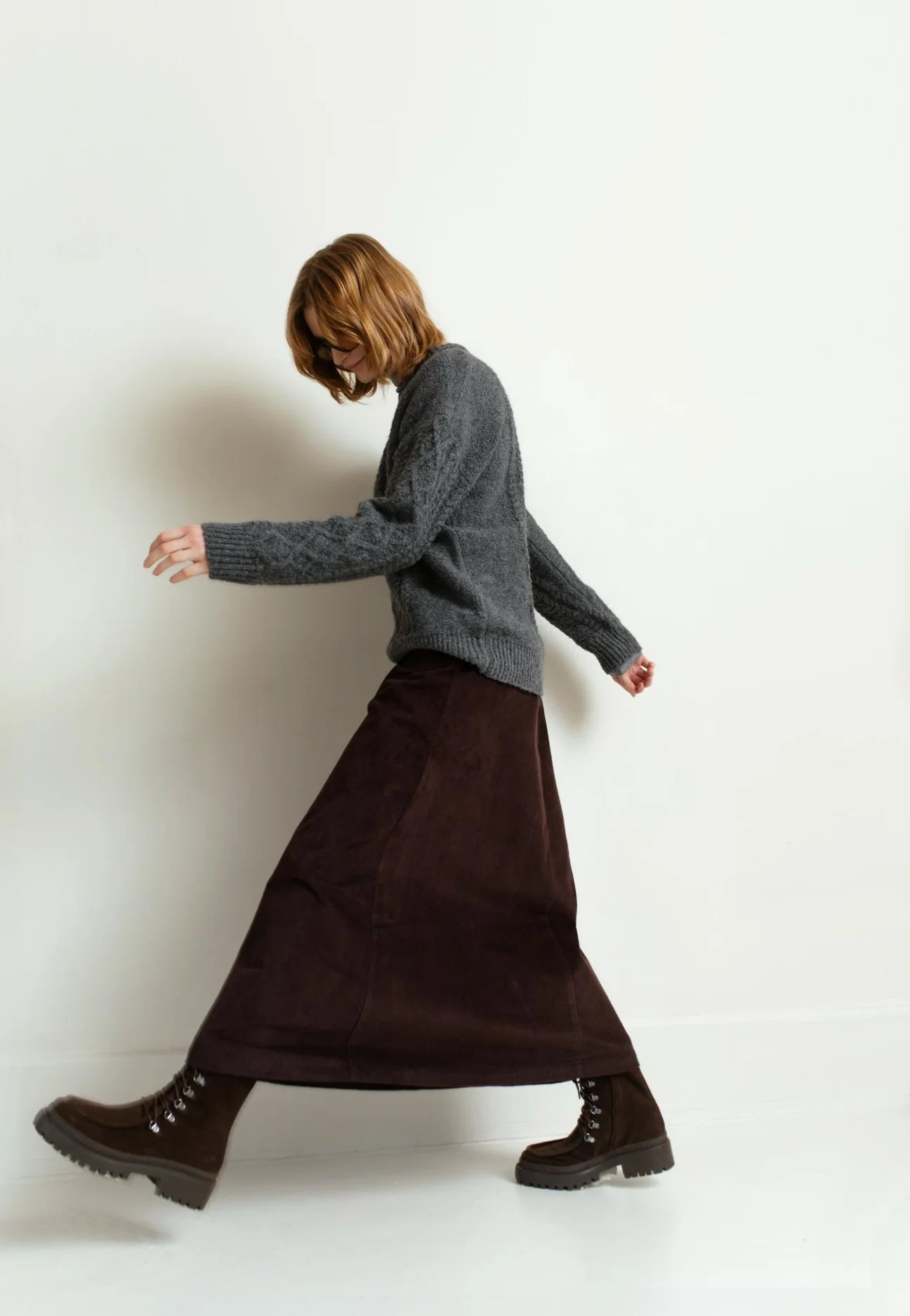 Jinni Long Skirt - Chocolate Torte