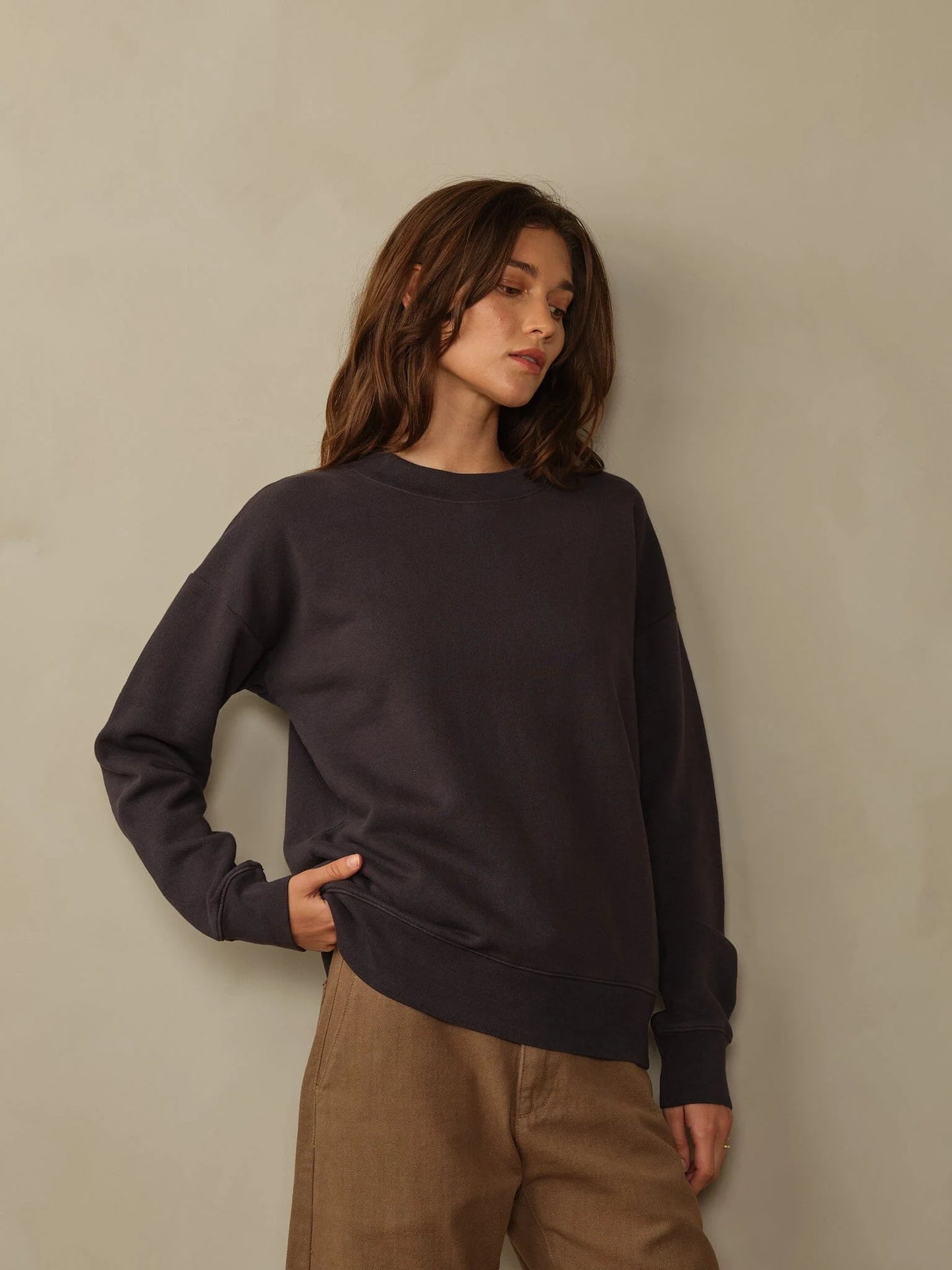 Shipwrecks Organic Cotton Sweatshirt - Navy