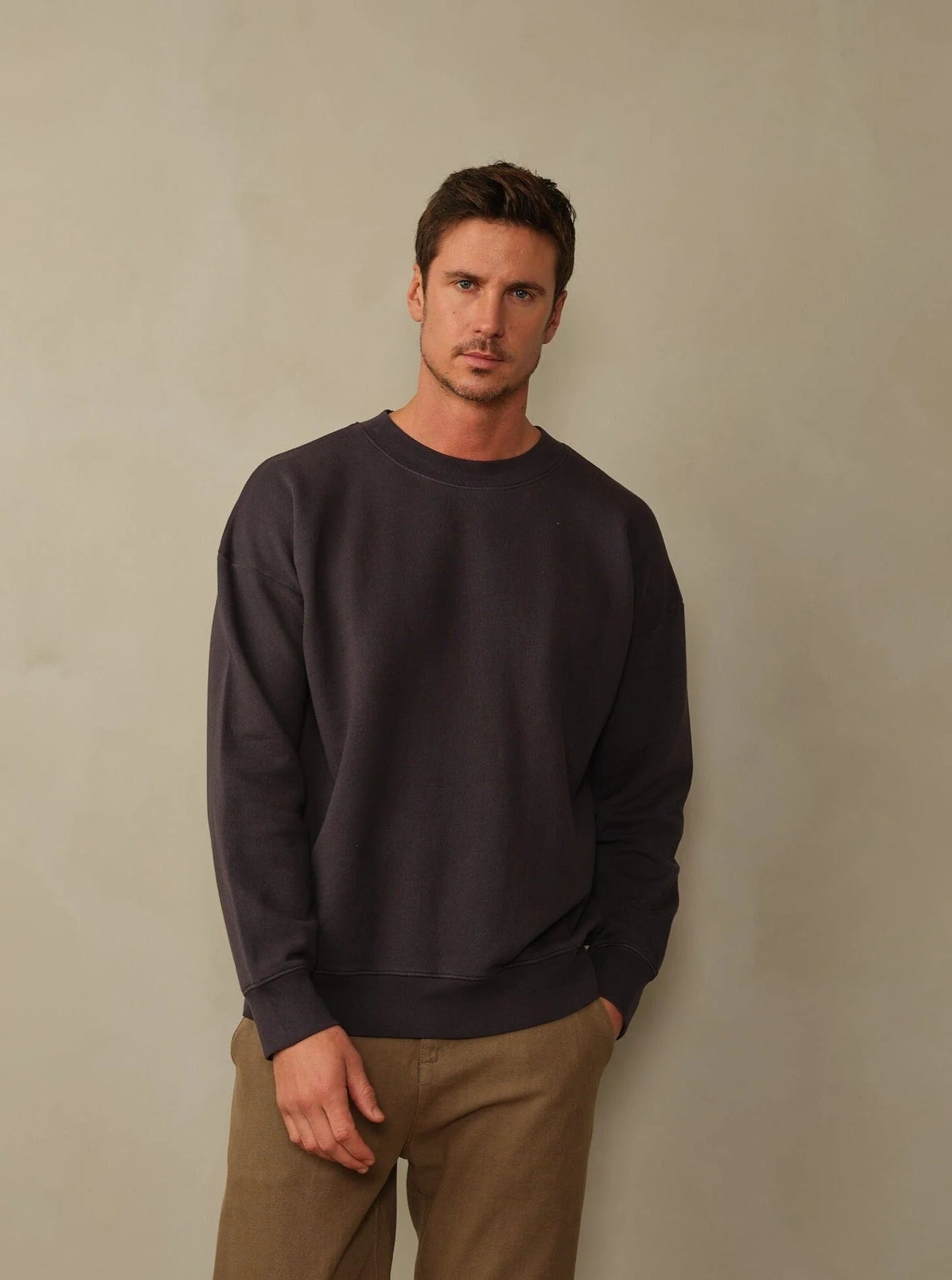 Shipwrecks Organic Cotton Sweatshirt - Navy