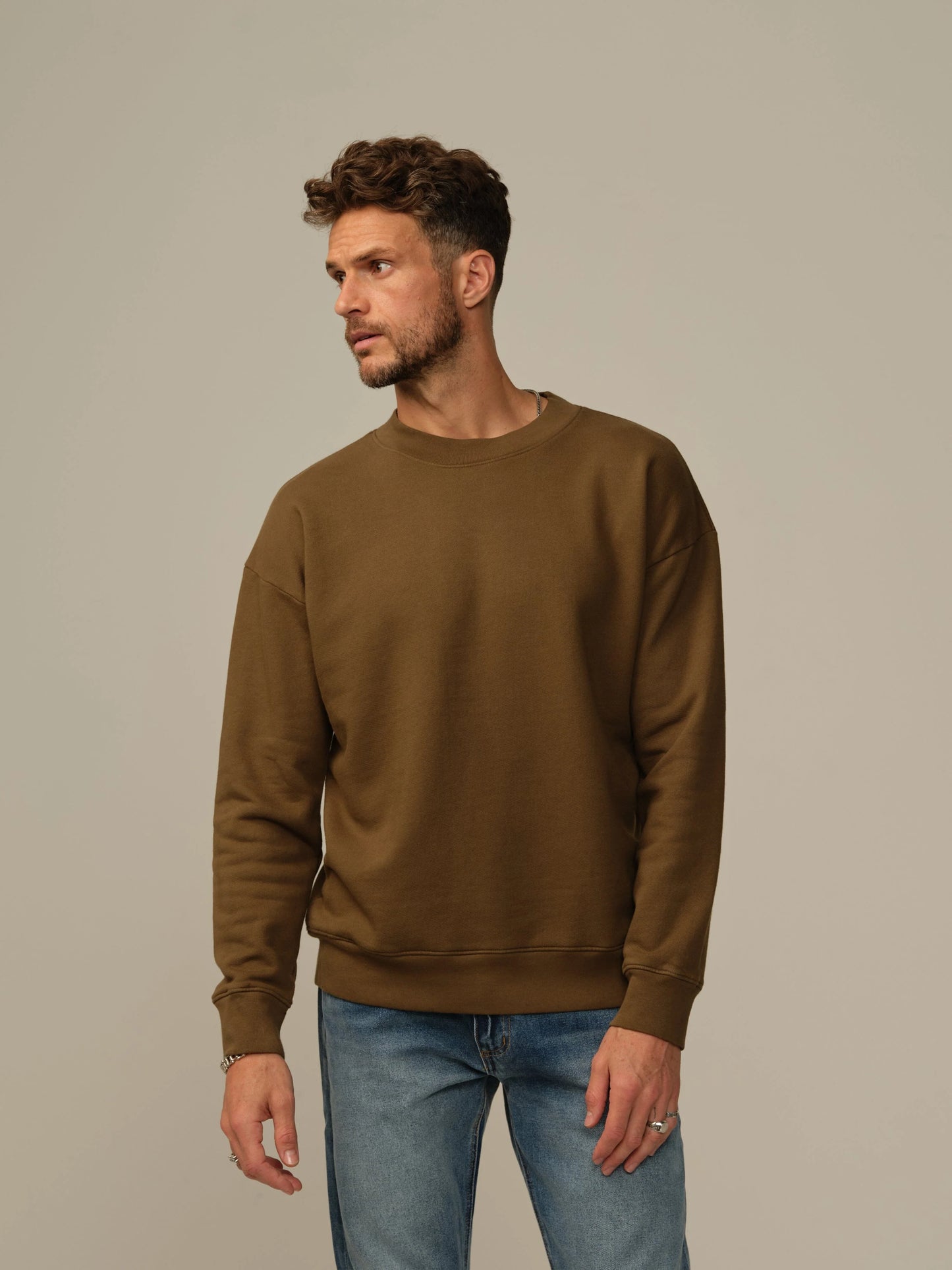 Shipwrecks Organic Cotton Sweatshirt - Moss