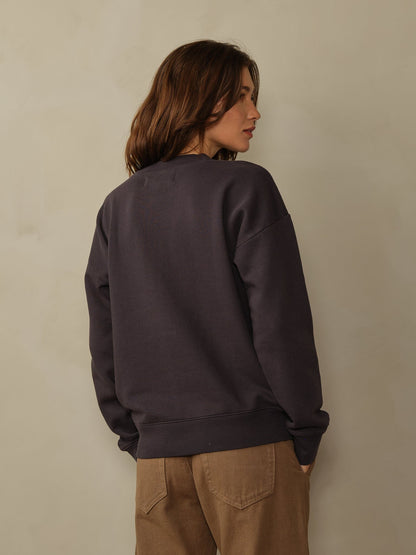 Shipwrecks Organic Cotton Sweatshirt - Navy