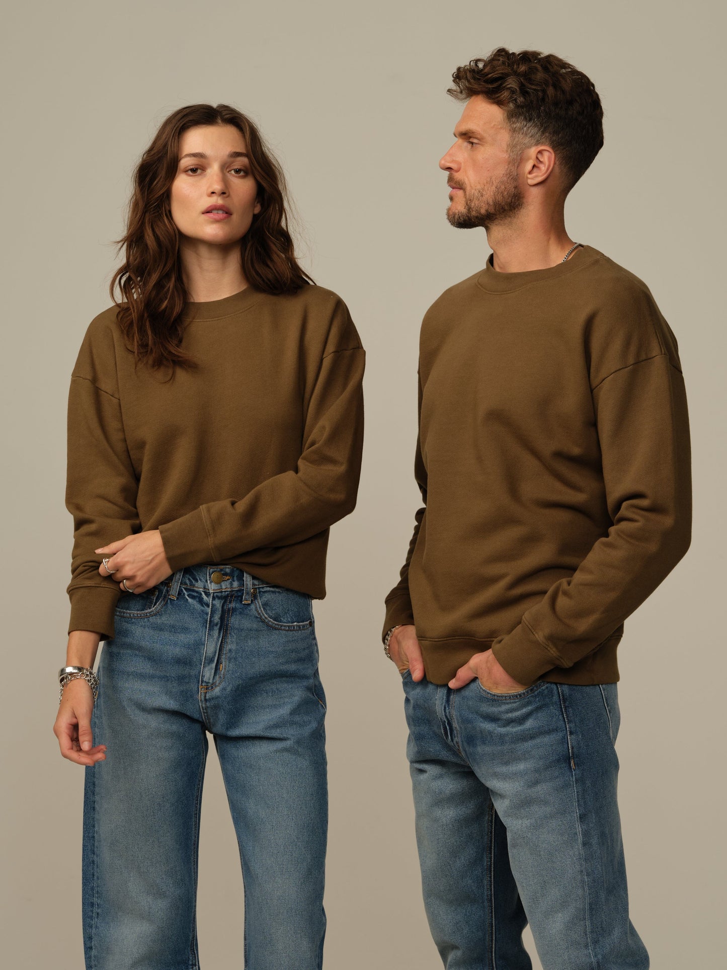 Shipwrecks Organic Cotton Sweatshirt - Moss