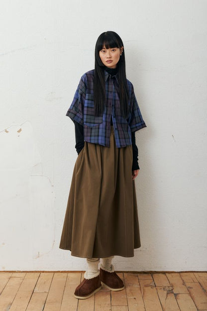 Katarina Shirt - Blue Tartan