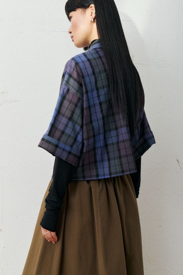 Katarina Shirt - Blue Tartan
