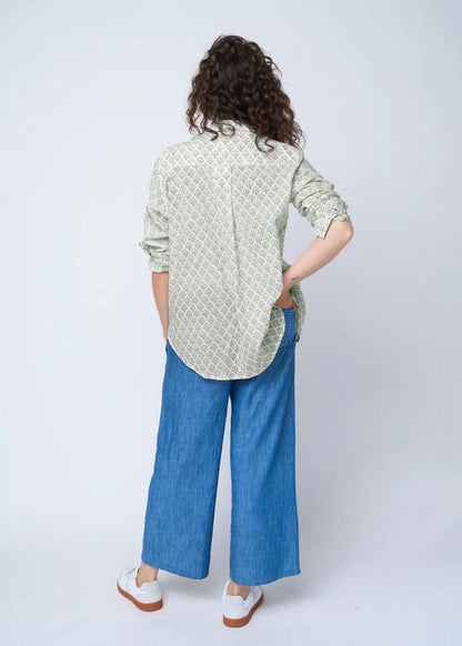 Good Boyfriend Shirt - Sunflower in Olive