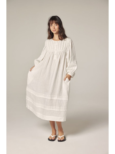Laced Linen Dress