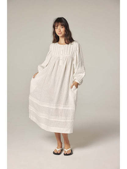 Laced Linen Dress