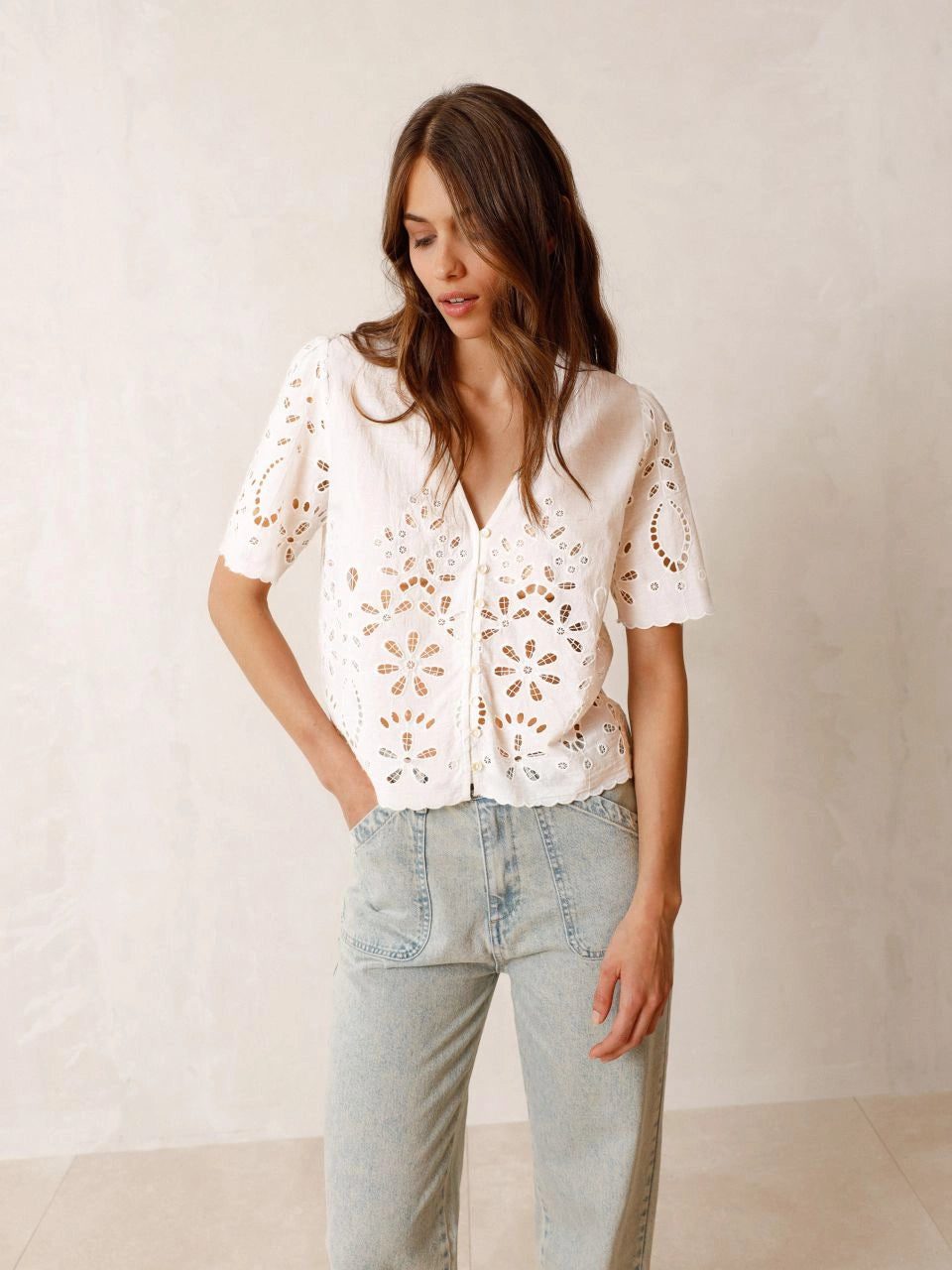 Embroidered Detail Shirt