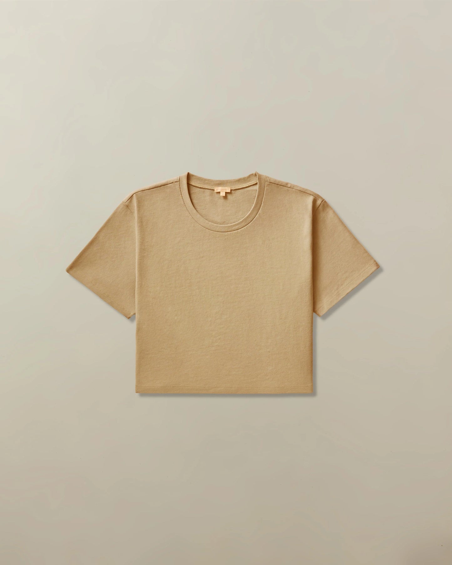 Nyra Cropped Cotton Tee - Army