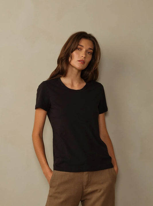 Teresa Organic Cotton Tee - Black