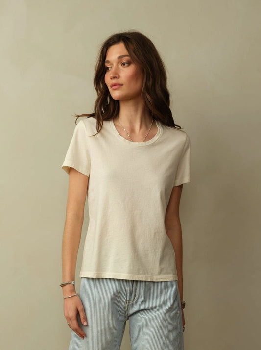 Teresa Organic Cotton Tee - Stone