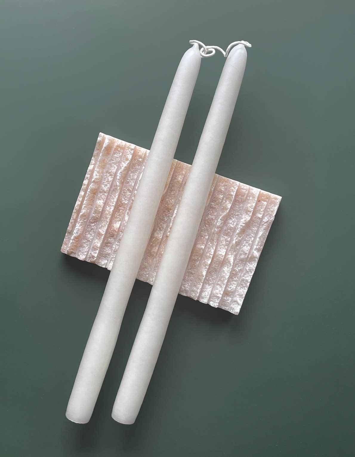 Taper Candle Pair - Natural White