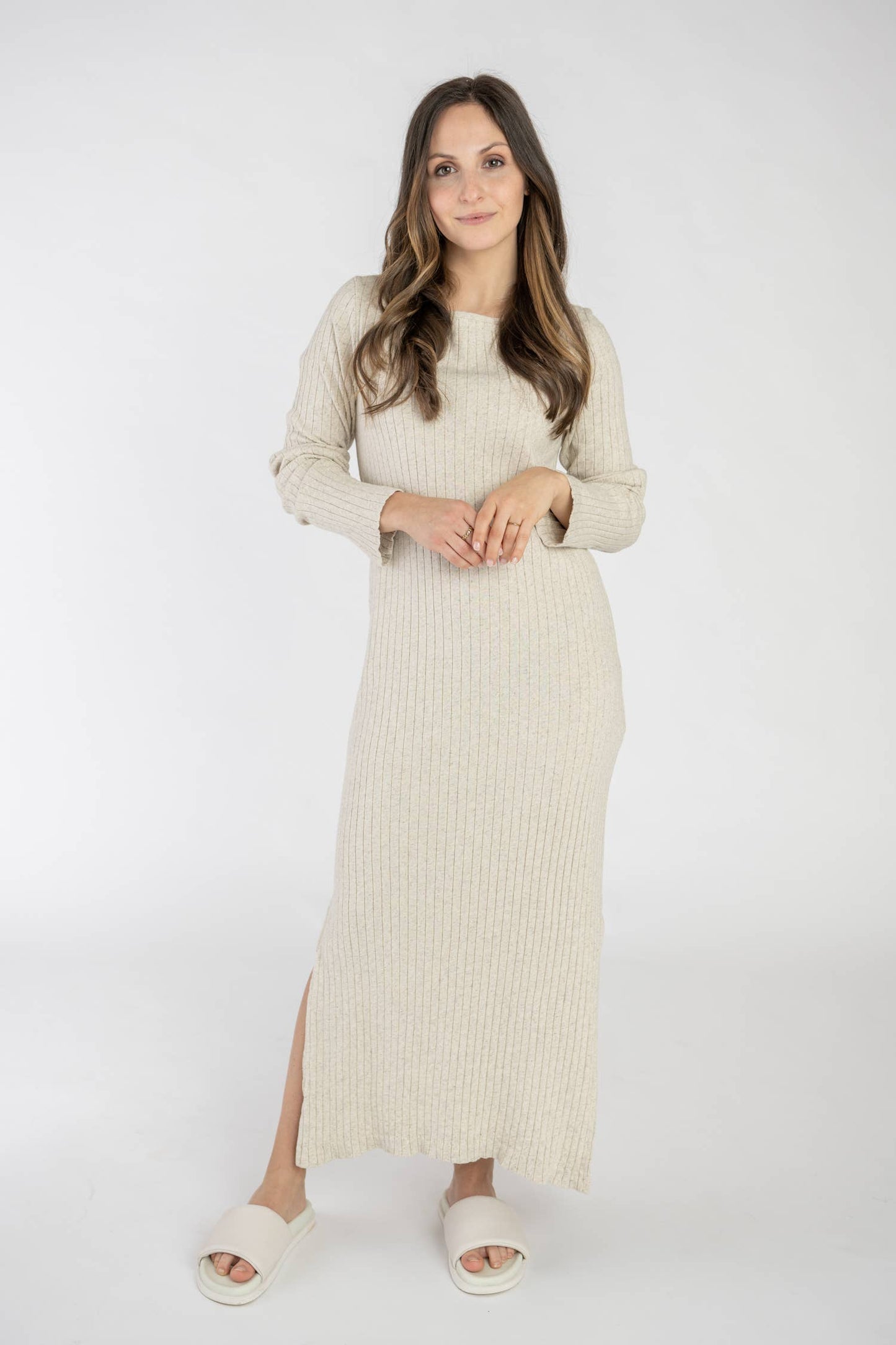 Ribbed Organic Cotton & Hemp Dress