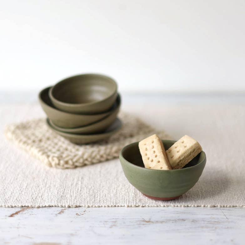 Artist Choice Little Bowls - Moss Green