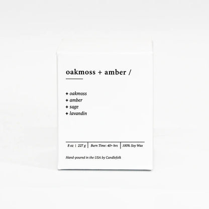 Oakmoss & Amber Candle