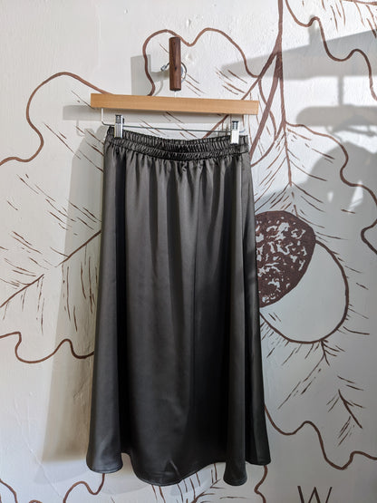 Satin Midi Skirt