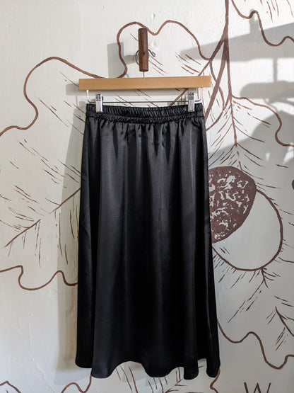 Satin Midi Skirt