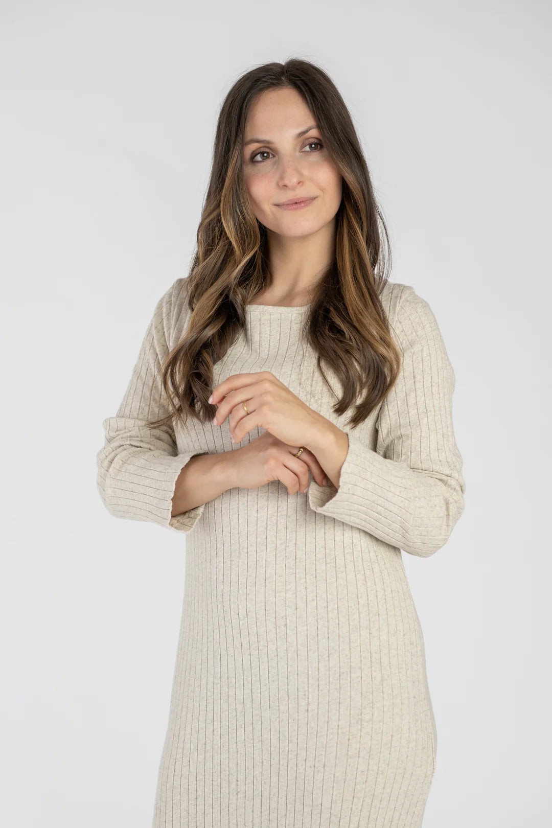 Ribbed Organic Cotton & Hemp Dress