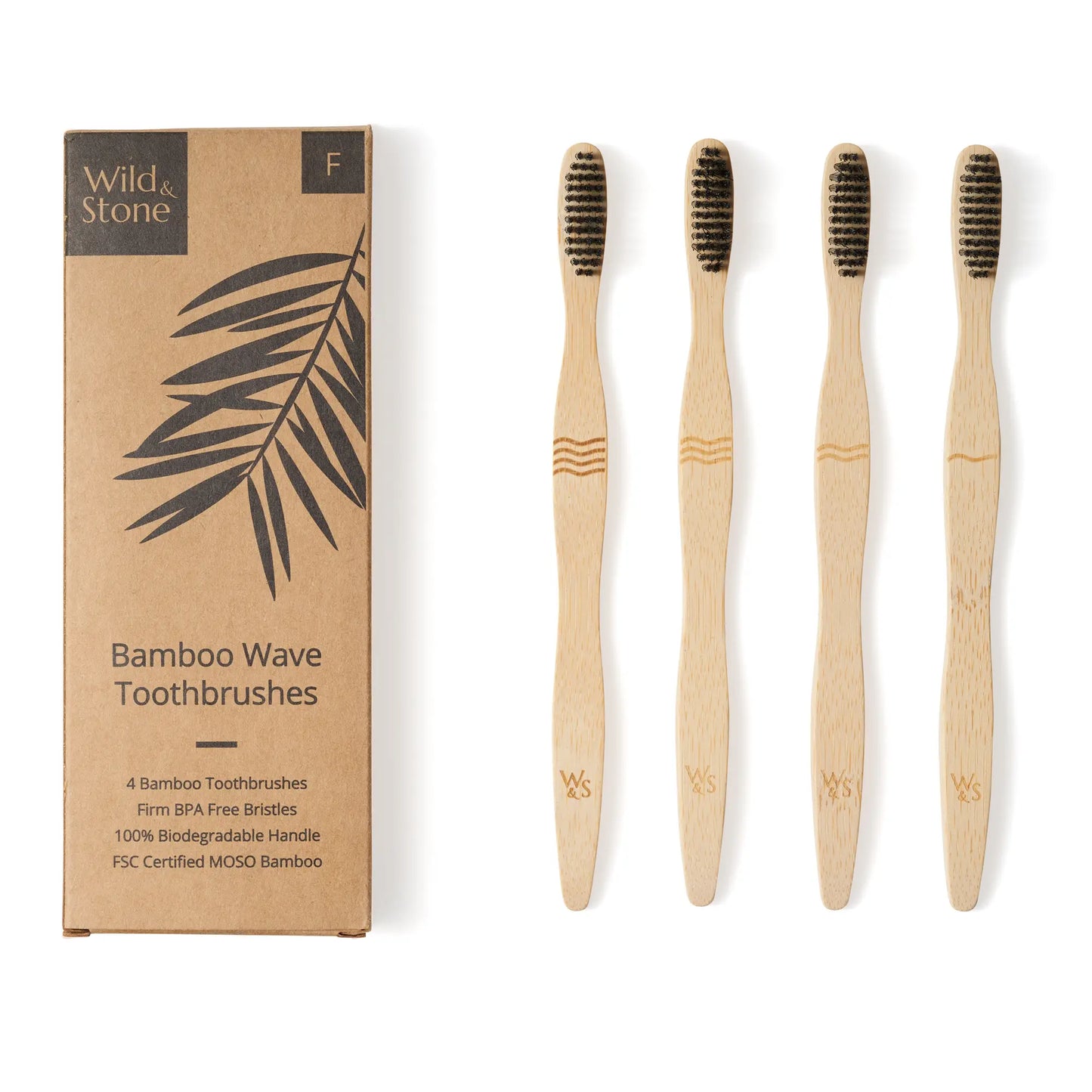 Adult Bamboo Toothbrush - 4 Pack