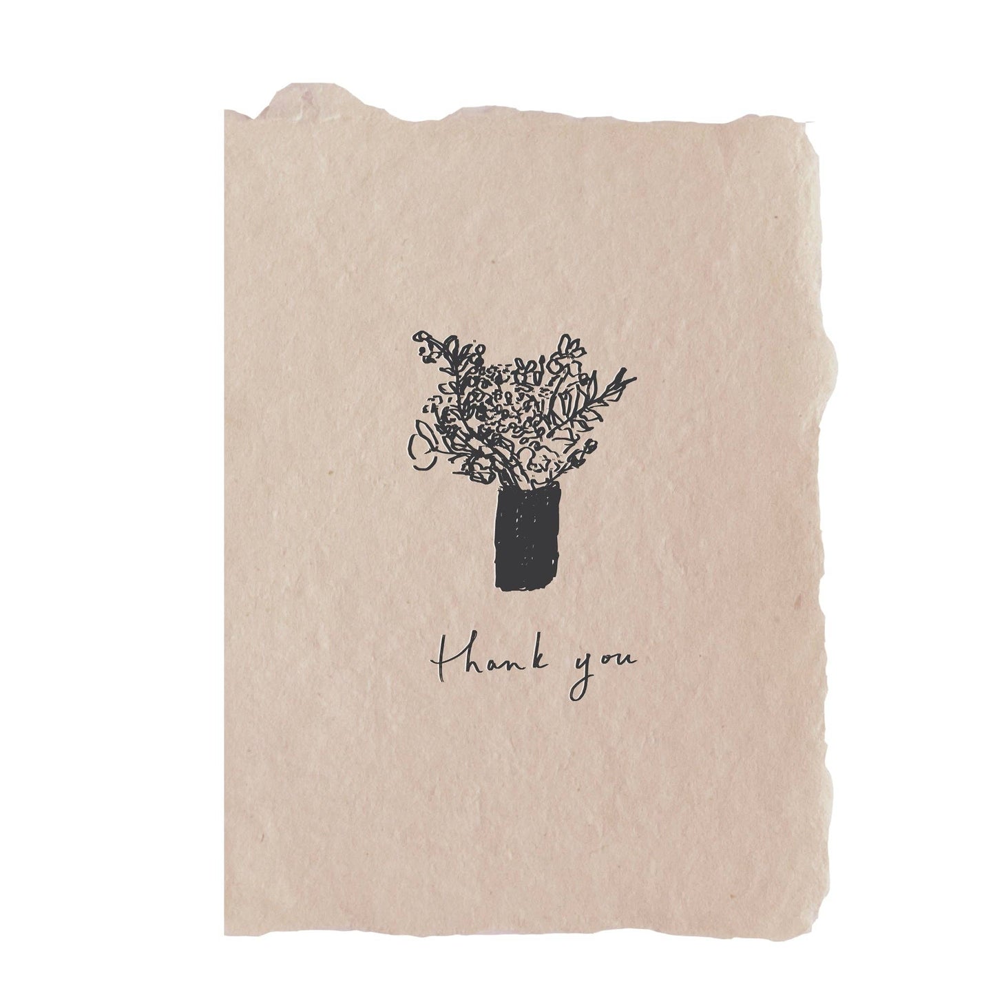 Bouquet - Handmade Thank You Card